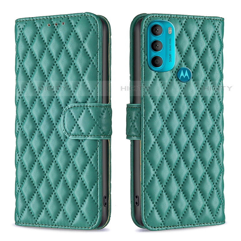 Funda de Cuero Cartera con Soporte Carcasa B01F para Motorola Moto G71 5G