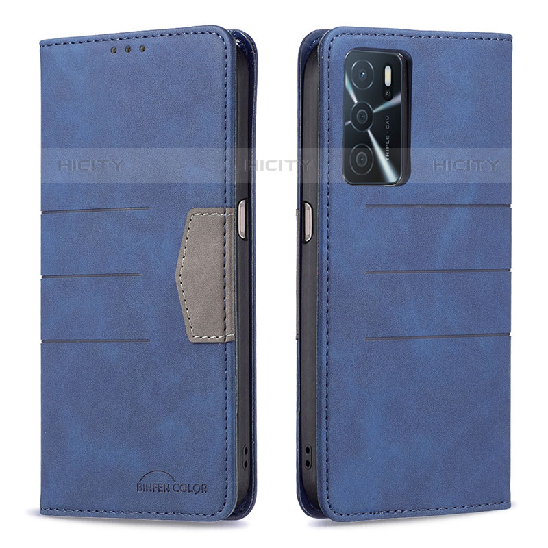 Funda de Cuero Cartera con Soporte Carcasa B01F para Oppo A54s