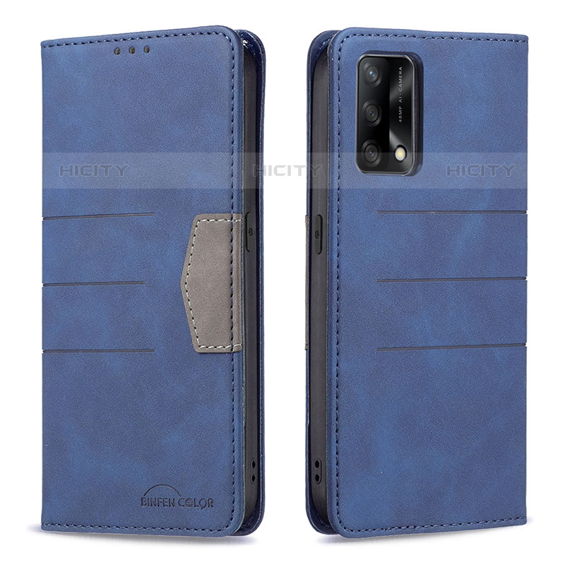 Funda de Cuero Cartera con Soporte Carcasa B01F para Oppo A74 4G