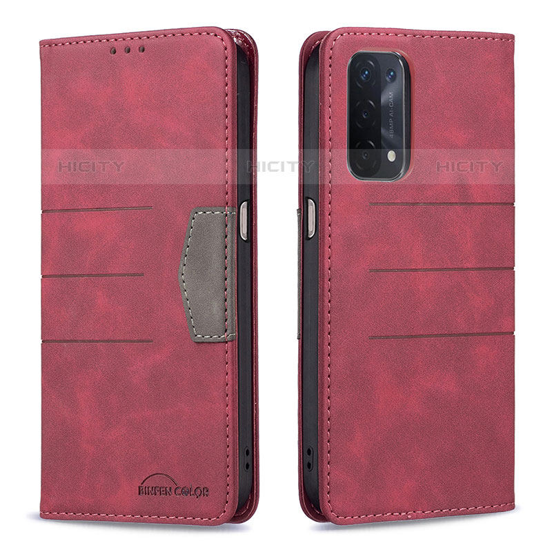 Funda de Cuero Cartera con Soporte Carcasa B01F para Oppo A93 5G