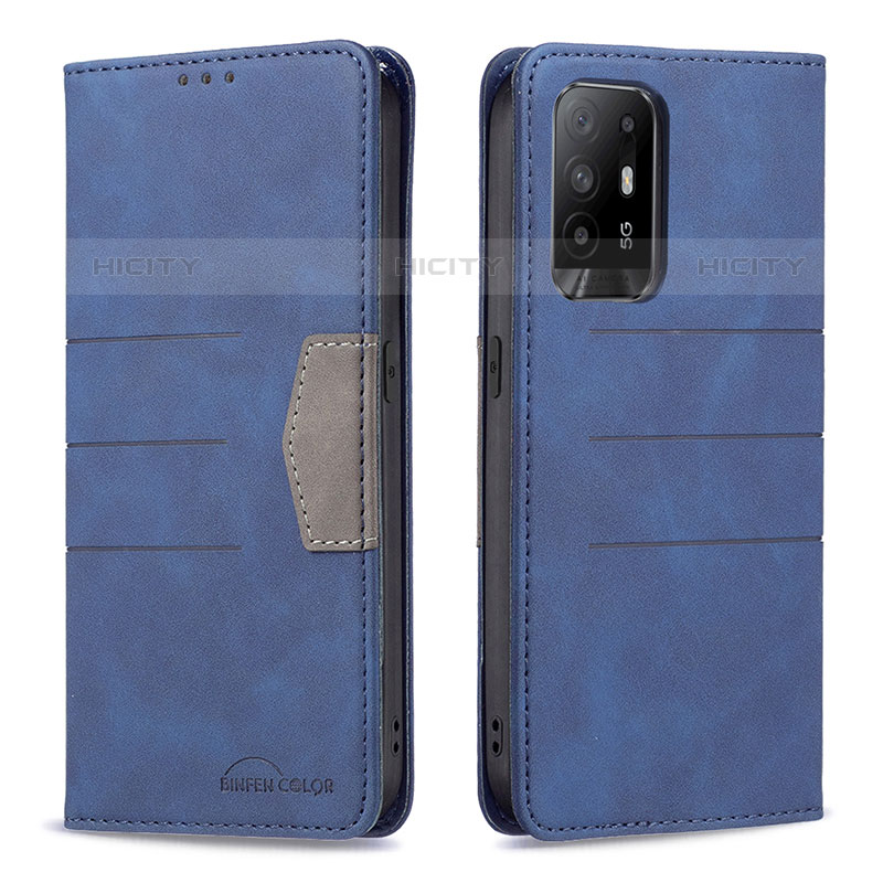 Funda de Cuero Cartera con Soporte Carcasa B01F para Oppo A94 5G