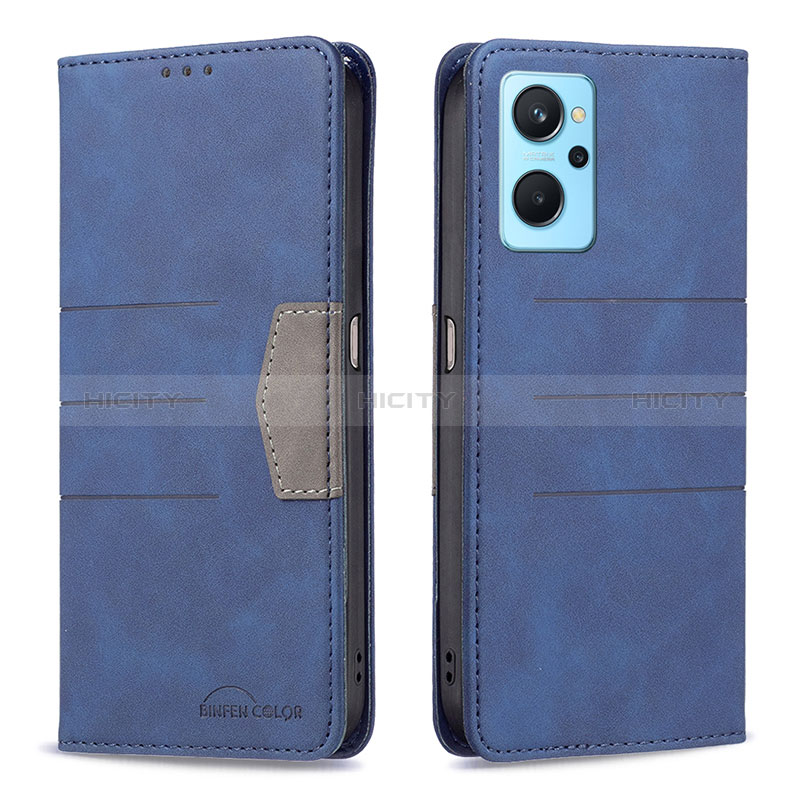 Funda de Cuero Cartera con Soporte Carcasa B01F para Oppo A96 4G