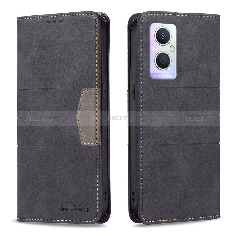 Funda de Cuero Cartera con Soporte Carcasa B01F para Oppo A96 5G