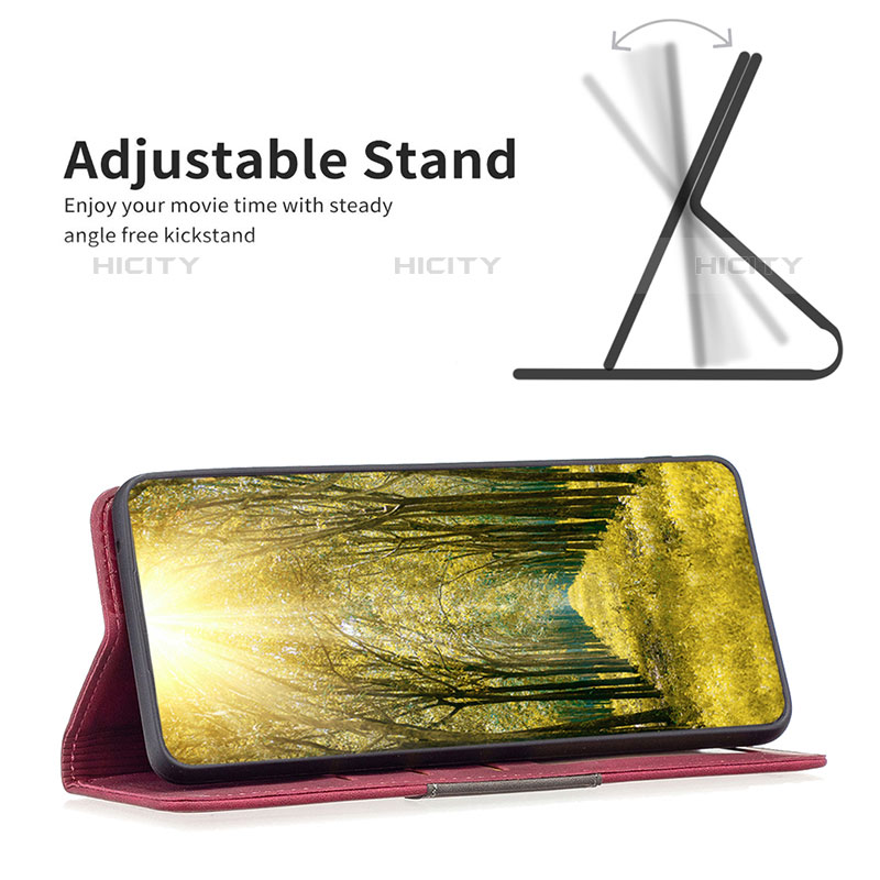 Funda de Cuero Cartera con Soporte Carcasa B01F para Oppo Find X5 Pro 5G