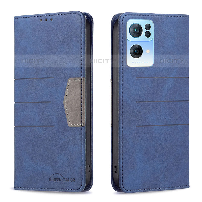 Funda de Cuero Cartera con Soporte Carcasa B01F para Oppo Reno7 Pro 5G