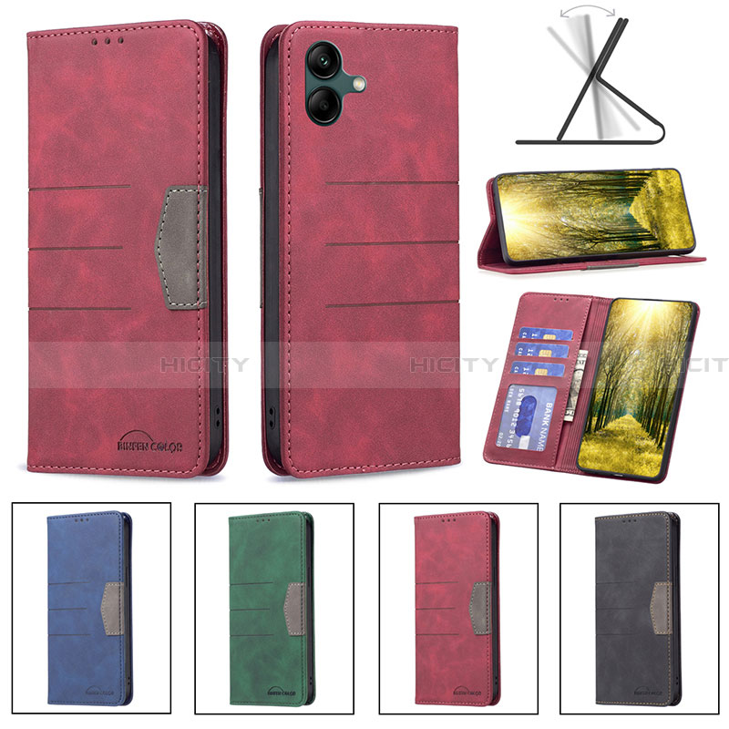 Funda de Cuero Cartera con Soporte Carcasa B01F para Samsung Galaxy A05