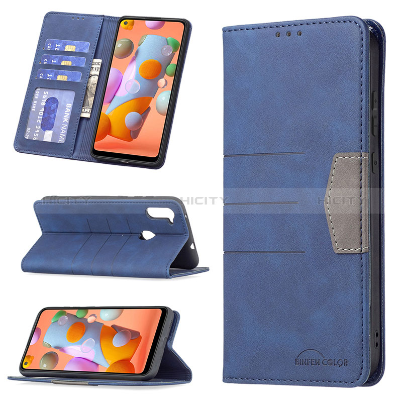 Funda de Cuero Cartera con Soporte Carcasa B01F para Samsung Galaxy A11