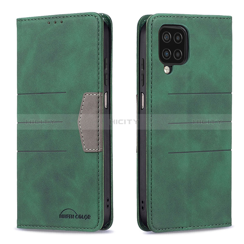 Funda de Cuero Cartera con Soporte Carcasa B01F para Samsung Galaxy A12