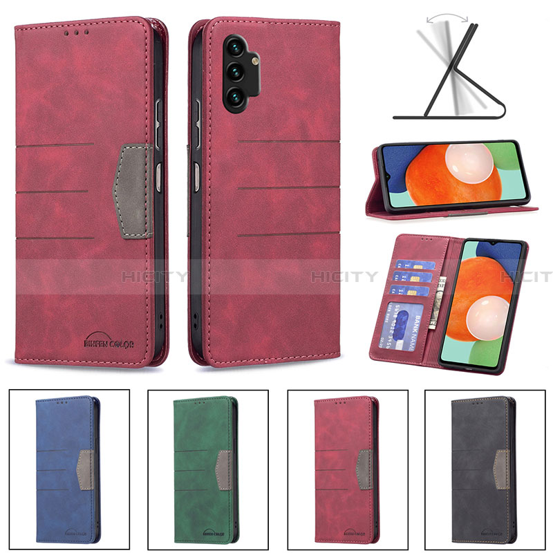 Funda de Cuero Cartera con Soporte Carcasa B01F para Samsung Galaxy A13 4G