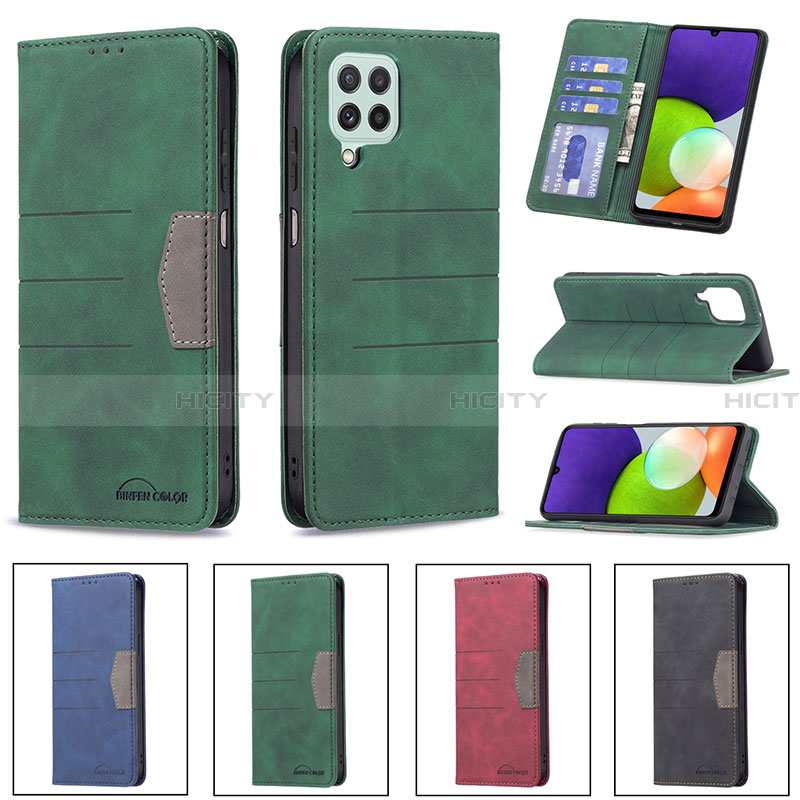 Funda de Cuero Cartera con Soporte Carcasa B01F para Samsung Galaxy A22 4G