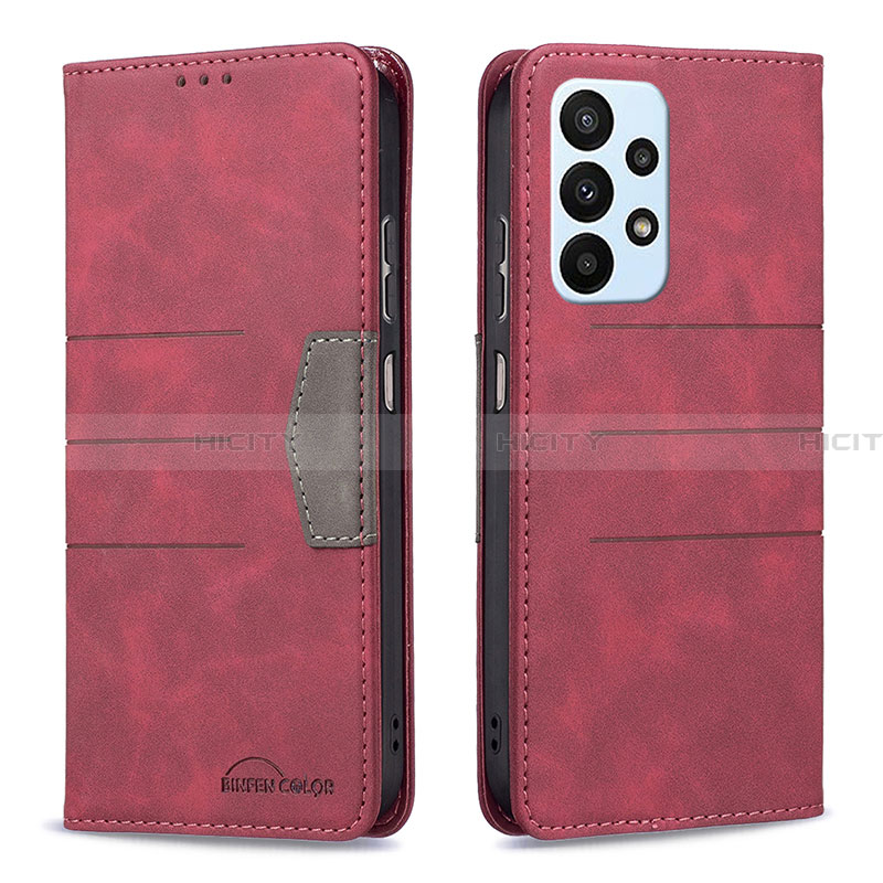 Funda de Cuero Cartera con Soporte Carcasa B01F para Samsung Galaxy A23 4G