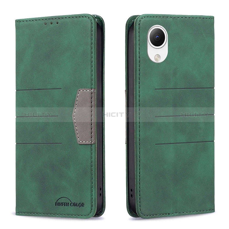 Funda de Cuero Cartera con Soporte Carcasa B01F para Samsung Galaxy A23e 5G Verde