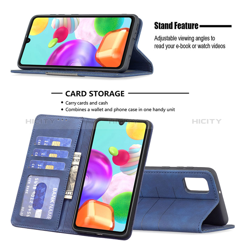 Funda de Cuero Cartera con Soporte Carcasa B01F para Samsung Galaxy A41