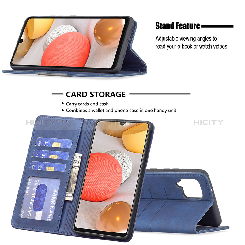 Funda de Cuero Cartera con Soporte Carcasa B01F para Samsung Galaxy A42 5G