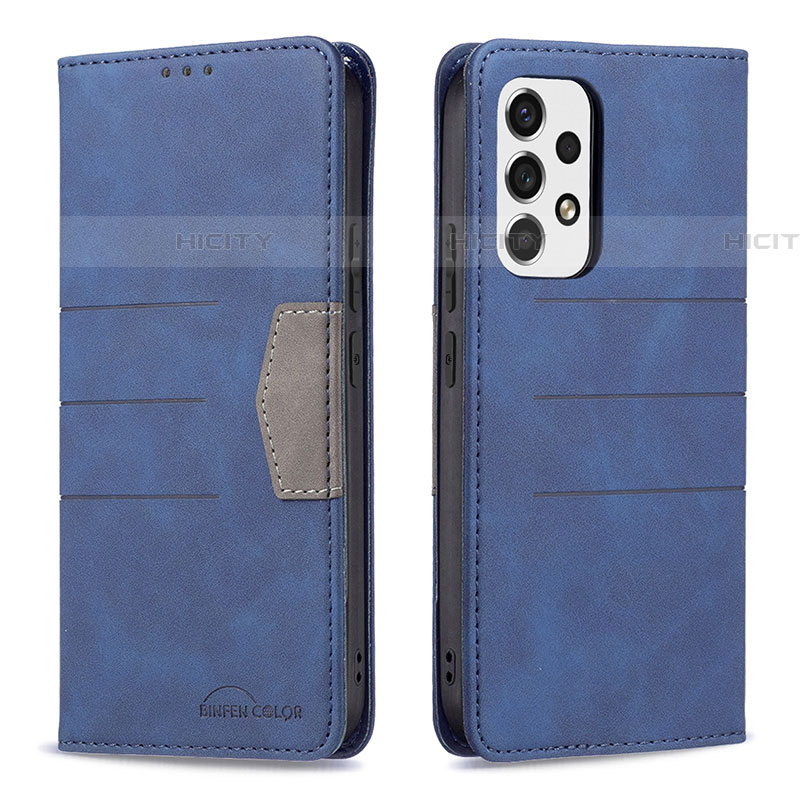 Funda de Cuero Cartera con Soporte Carcasa B01F para Samsung Galaxy A53 5G Azul