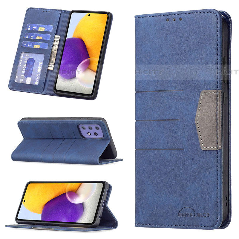 Funda de Cuero Cartera con Soporte Carcasa B01F para Samsung Galaxy A72 4G