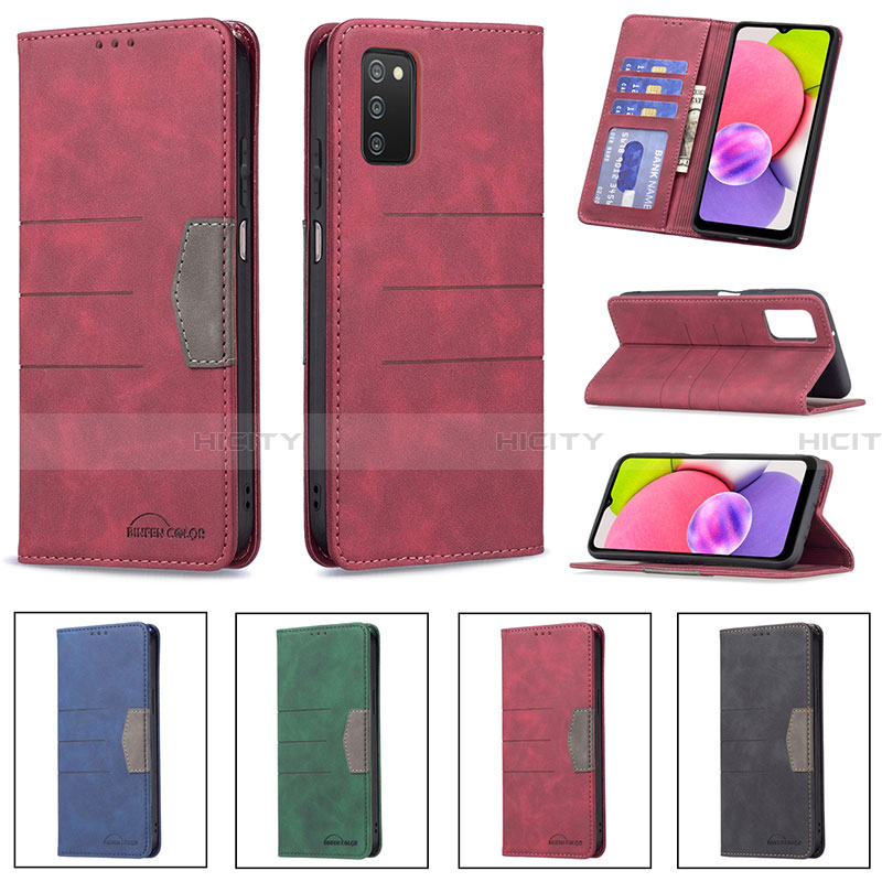 Funda de Cuero Cartera con Soporte Carcasa B01F para Samsung Galaxy F02S SM-E025F