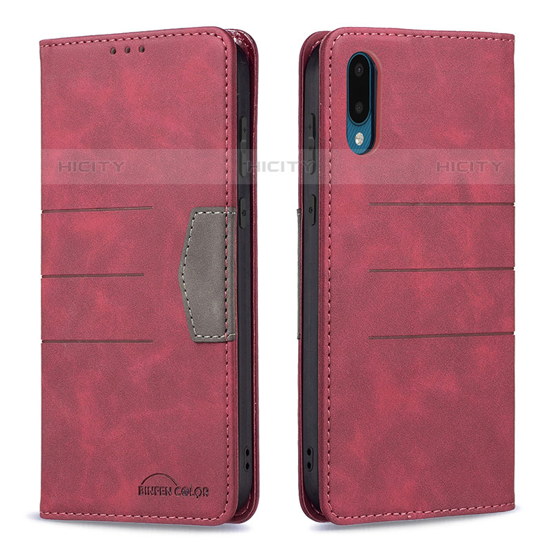 Funda de Cuero Cartera con Soporte Carcasa B01F para Samsung Galaxy M02