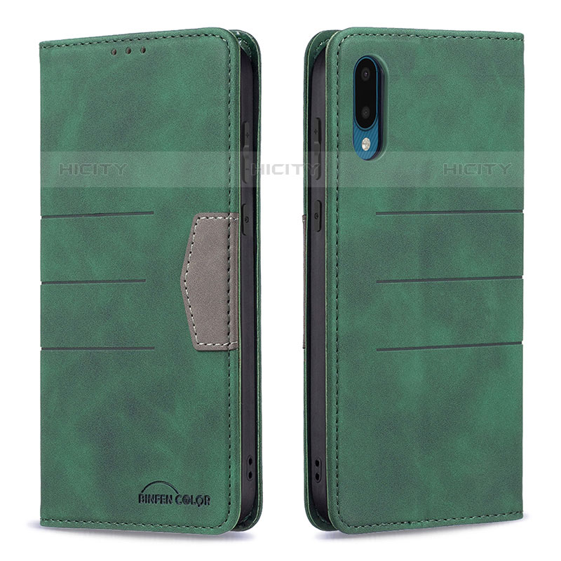 Funda de Cuero Cartera con Soporte Carcasa B01F para Samsung Galaxy M02