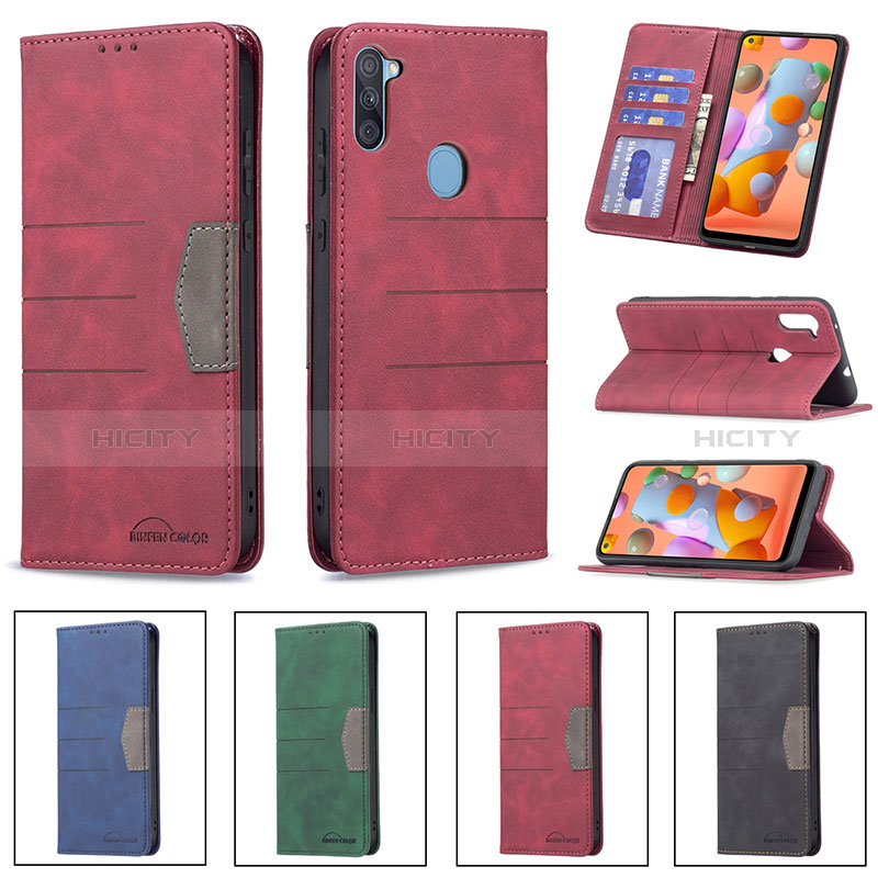 Funda de Cuero Cartera con Soporte Carcasa B01F para Samsung Galaxy M11