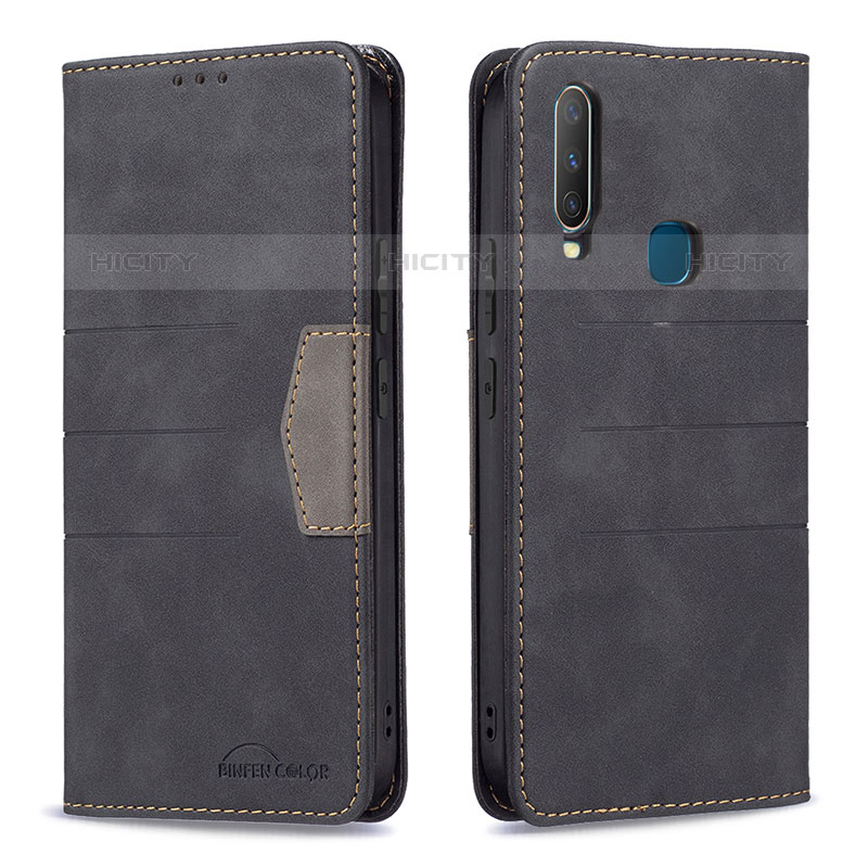 Funda de Cuero Cartera con Soporte Carcasa B01F para Vivo Y12