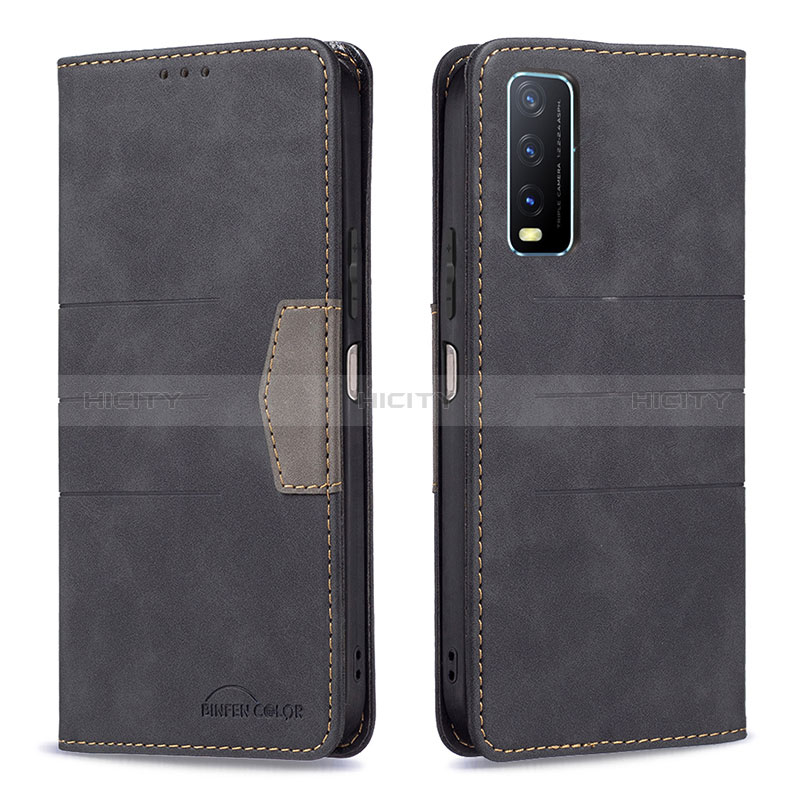 Funda de Cuero Cartera con Soporte Carcasa B01F para Vivo Y12G