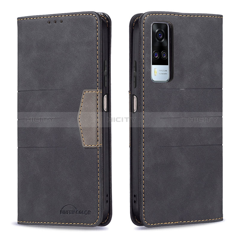 Funda de Cuero Cartera con Soporte Carcasa B01F para Vivo Y31 (2021)