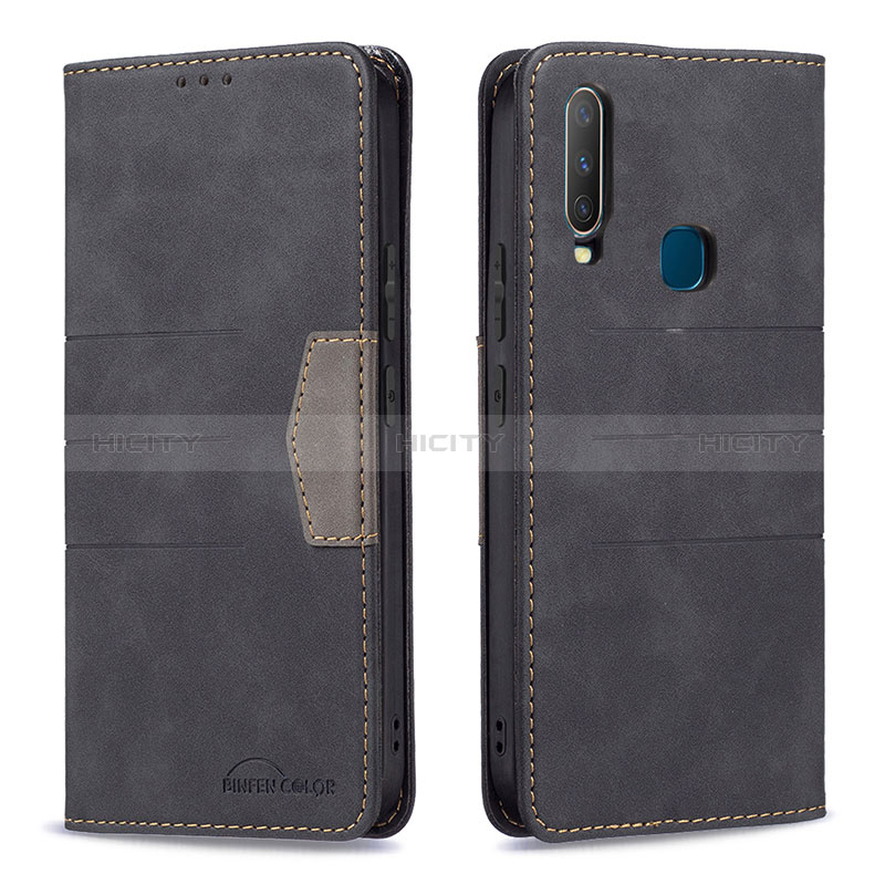 Funda de Cuero Cartera con Soporte Carcasa B01F para Vivo Y3s