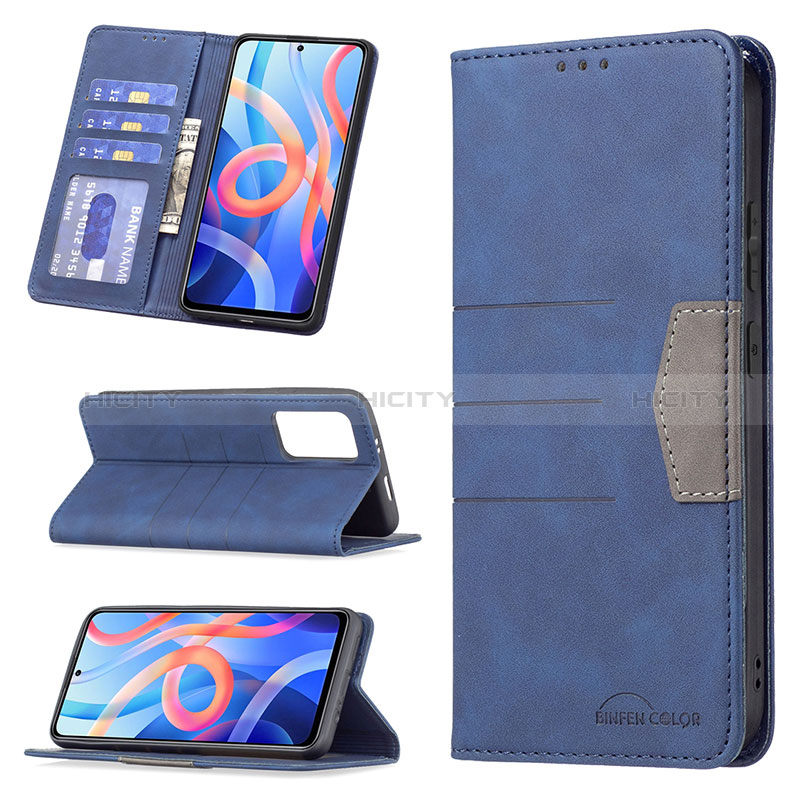 Funda de Cuero Cartera con Soporte Carcasa B01F para Xiaomi Poco M4 Pro 5G