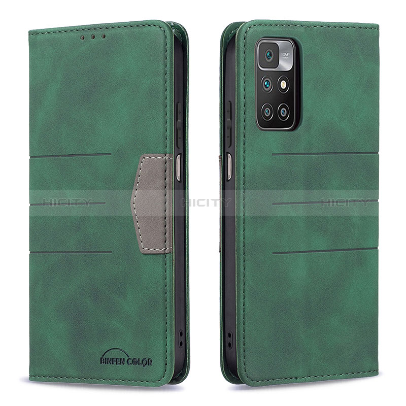 Funda de Cuero Cartera con Soporte Carcasa B01F para Xiaomi Redmi 10 (2022)