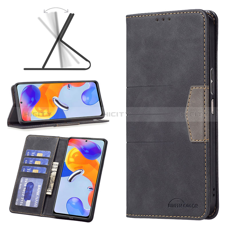 Funda de Cuero Cartera con Soporte Carcasa B01F para Xiaomi Redmi Note 11 Pro 4G