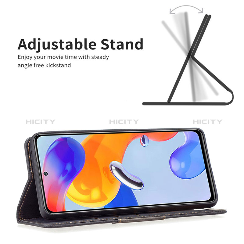 Funda de Cuero Cartera con Soporte Carcasa B01F para Xiaomi Redmi Note 11 Pro 4G