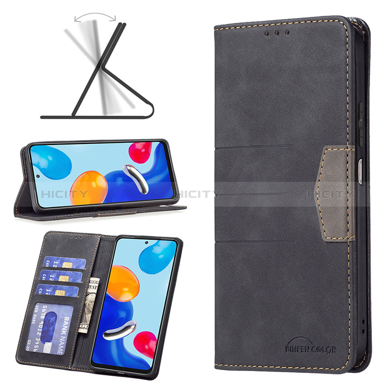 Funda de Cuero Cartera con Soporte Carcasa B01F para Xiaomi Redmi Note 11S 4G