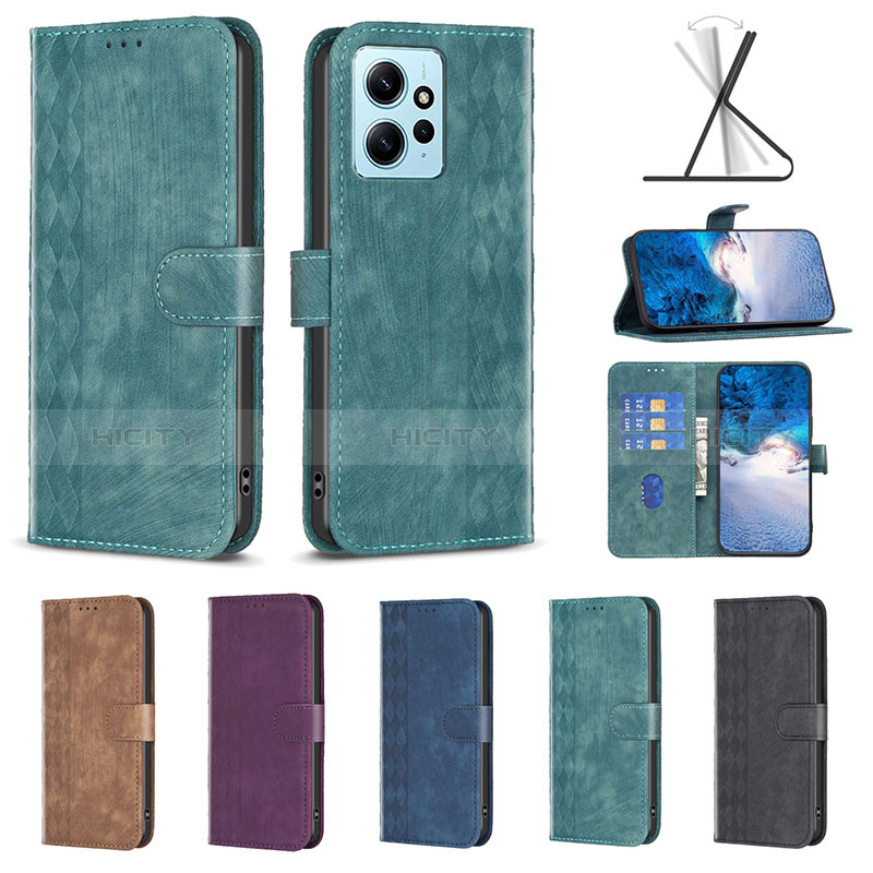 Funda de Cuero Cartera con Soporte Carcasa B01F para Xiaomi Redmi Note 12 4G