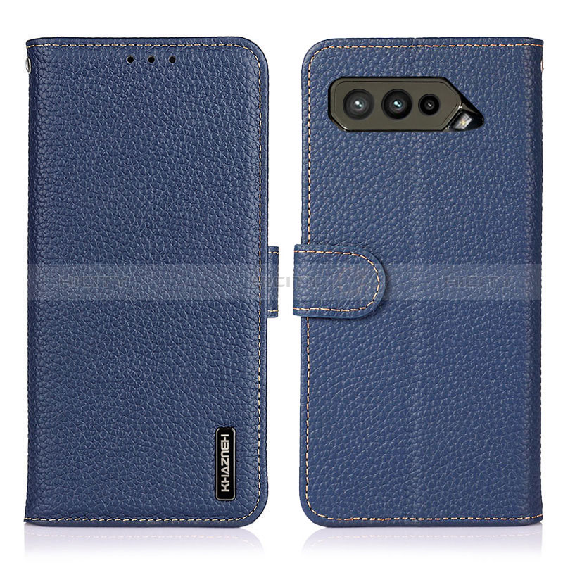 Funda de Cuero Cartera con Soporte Carcasa B01H para Asus ROG Phone 5s Pro Azul