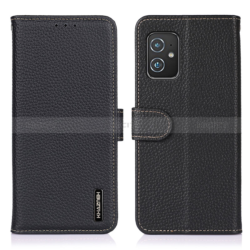 Funda de Cuero Cartera con Soporte Carcasa B01H para Asus ZenFone 8 Mini Negro