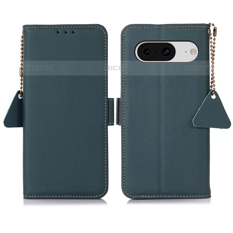 Funda de Cuero Cartera con Soporte Carcasa B01H para Google Pixel 8 5G Verde