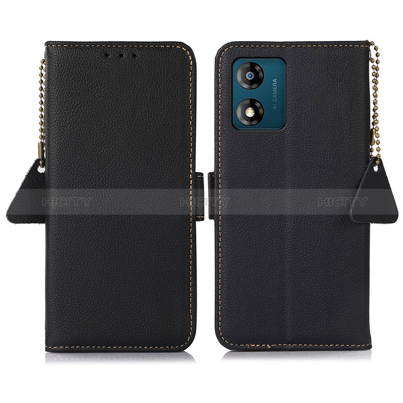 Funda de Cuero Cartera con Soporte Carcasa B01H para Motorola Moto E13