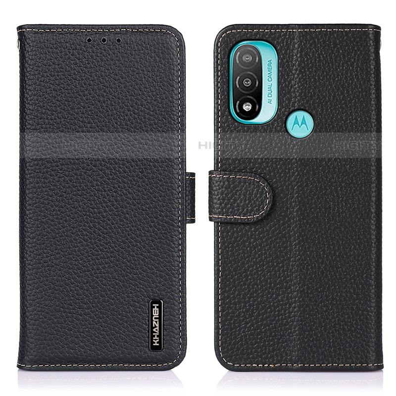 Funda de Cuero Cartera con Soporte Carcasa B01H para Motorola Moto E30