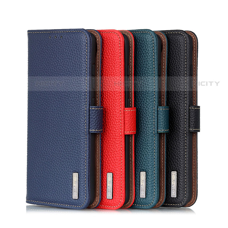 Funda de Cuero Cartera con Soporte Carcasa B01H para Motorola Moto E30