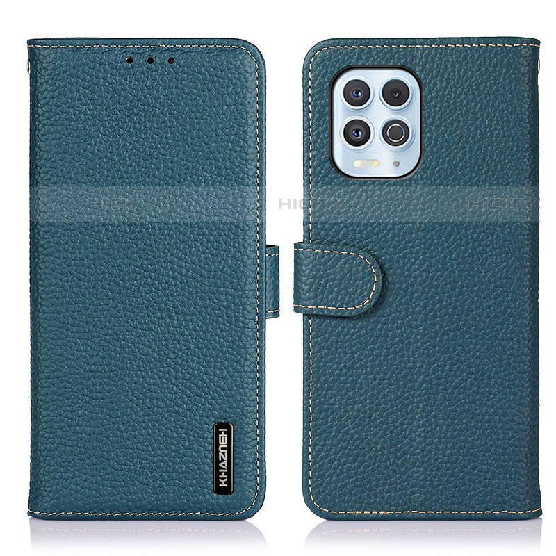 Funda de Cuero Cartera con Soporte Carcasa B01H para Motorola Moto Edge S 5G Verde