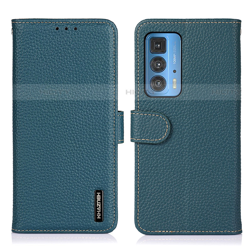 Funda de Cuero Cartera con Soporte Carcasa B01H para Motorola Moto Edge S Pro 5G Verde