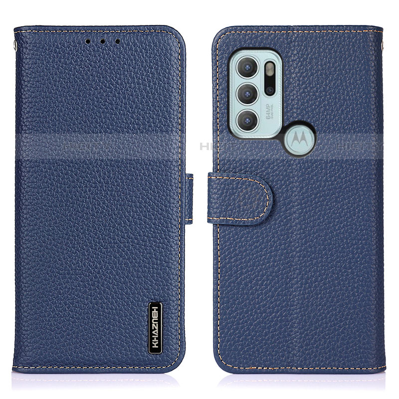 Funda de Cuero Cartera con Soporte Carcasa B01H para Motorola Moto G60s