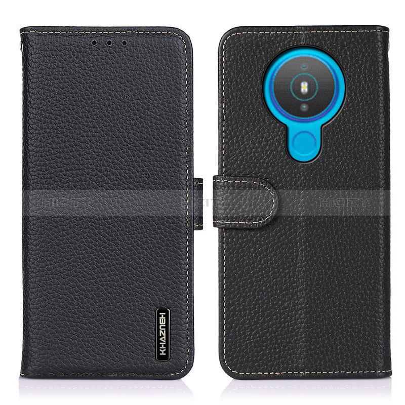 Funda de Cuero Cartera con Soporte Carcasa B01H para Nokia 1.4 Negro