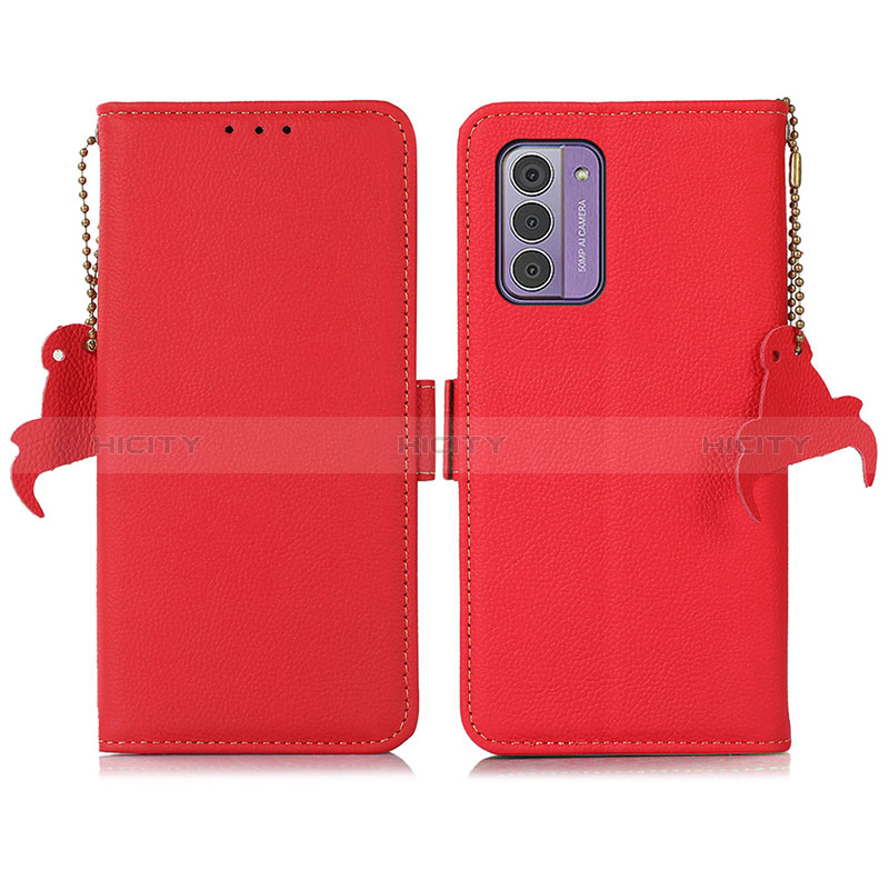 Funda de Cuero Cartera con Soporte Carcasa B01H para Nokia G310 5G Rojo