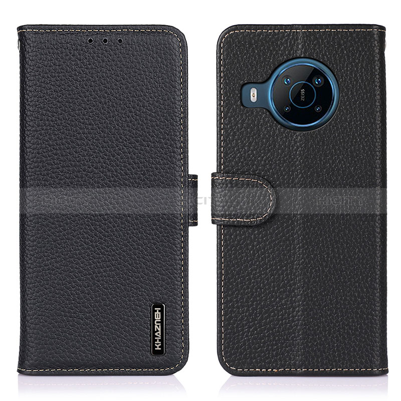 Funda de Cuero Cartera con Soporte Carcasa B01H para Nokia X100 5G Negro