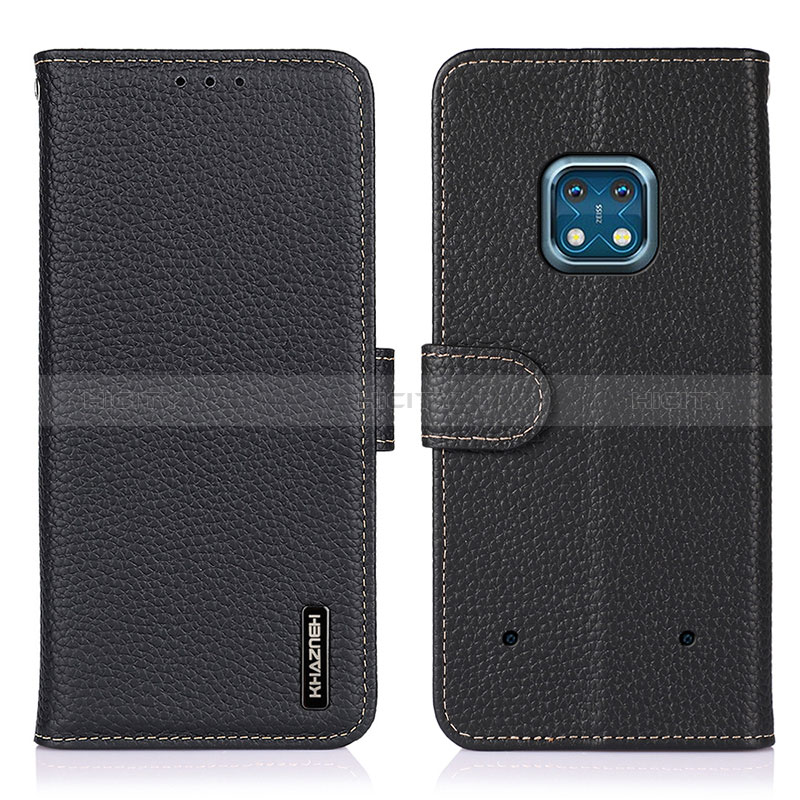 Funda de Cuero Cartera con Soporte Carcasa B01H para Nokia XR20 Negro