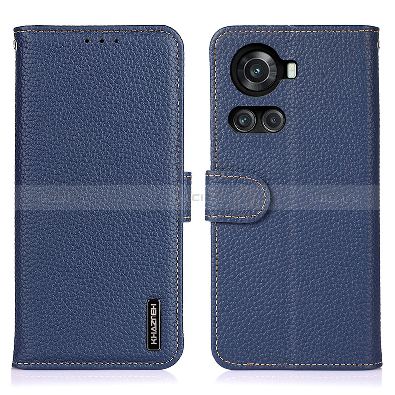 Funda de Cuero Cartera con Soporte Carcasa B01H para OnePlus Ace 5G Azul