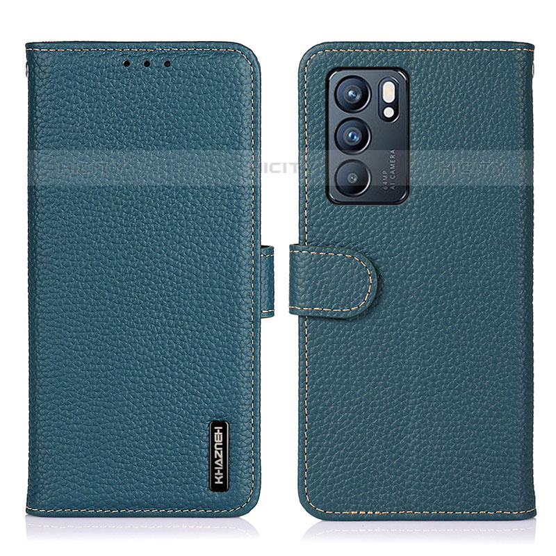 Funda de Cuero Cartera con Soporte Carcasa B01H para Oppo Reno6 5G