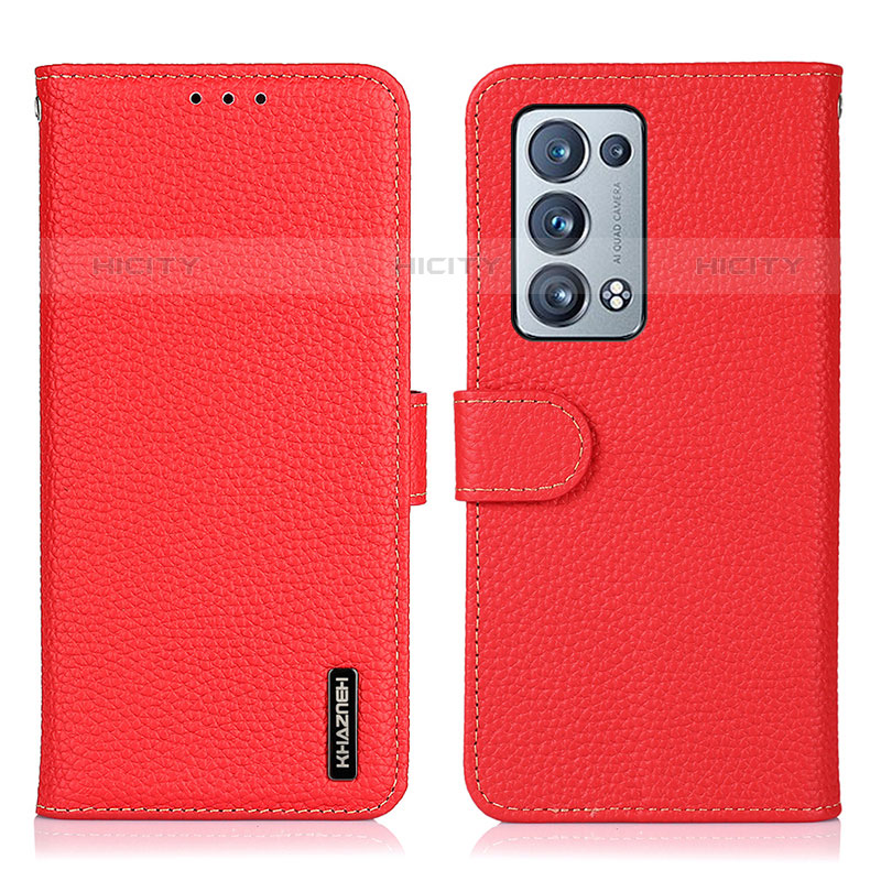 Funda de Cuero Cartera con Soporte Carcasa B01H para Oppo Reno6 Pro+ Plus 5G